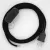  Lamp cord, RM04 black rayon 1.80 m. Choose the color of the switch and plug.