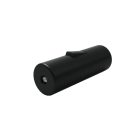 Switchable cylindrical single-pole rocker switch with grounding terminal