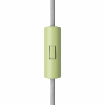Reconnectable cylindrical single-circuit toggle switch with grounding connector