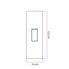 Switchable cylindrical single-pole rocker switch with grounding terminal