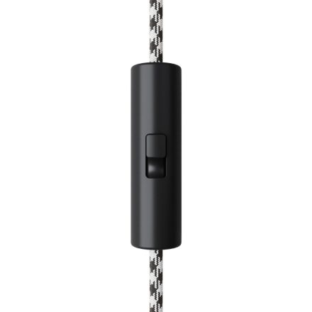 Switchable, cylindrical, single-pole, cord-operated switch with grounding terminal