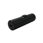 Switchable, cylindrical, single-pole, cord-operated switch with grounding terminal