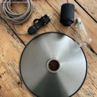 Black Schuko plug with ring 16A 250V IP44 for the Modulair system