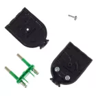 Two-pole plug 10 A (small) - IMQ - Made in Italy