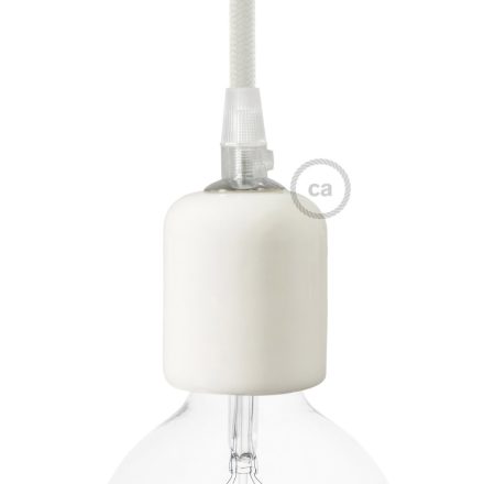 Ceramic E27 lamp socket set