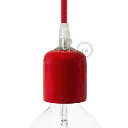 Ceramic E27 lamp socket set