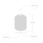 Ceramic E27 lamp socket set