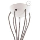 Ceramic 7-hole ceiling rosette set