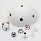 Ceramic 7-hole ceiling rosette set