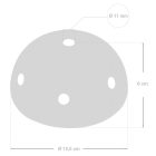 Ceramic 7-hole ceiling rosette set