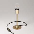 MAG-Y table lamp with round metal base and lampshade attachment