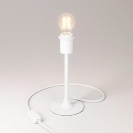   MAG-Y table lamp with round metal base and lampshade attachment