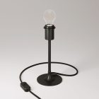 MAG-Y table lamp with round metal base and lampshade attachment