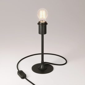   MAG-Y table lamp with round metal base and lampshade attachment