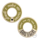 Posaluce MINI-UFO double-sided wooden READING BALLSH*T