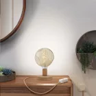 Posaluce embossed wooden table lamp