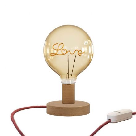 Posaluce Love wooden table lamp
