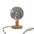 Posaluce embossed wooden table lamp