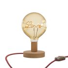 Posaluce Love wooden table lamp