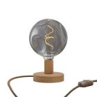 Posaluce embossed wooden table lamp