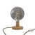Posaluce embossed wooden table lamp
