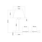 Wooden table lamp with Impero lampshade - Alzaluce Wood