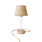 Wooden table lamp with Impero lampshade - Alzaluce Wood
