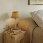 Wooden table lamp with Impero lampshade - Alzaluce Wood