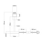 Wooden table lamp suitable for lampshades - Alzaluce Wood