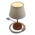 Alzaluce Impero lampshade, metal table lamp