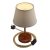 Alzaluce Impero lampshade, metal table lamp