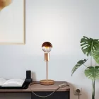 Alzaluce half-cup metal table lamp