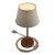 Alzaluce Impero lampshade, metal table lamp