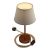 Alzaluce Impero lampshade, metal table lamp