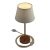 Alzaluce Impero lampshade, metal table lamp