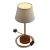 Alzaluce Impero lampshade, metal table lamp