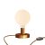 Posaluce Globe metal table lamp