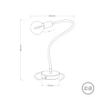 Flex flexible table lamp that provides diffused light