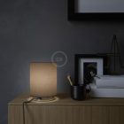 Posaluce metal, brown Camelot Cilindro lampshade