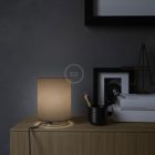 Posaluce metal, brown Camelot Cilindro lampshade