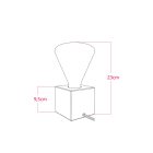  Red table lamp - Cubetto