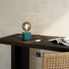  Blue table lamp - Cubetto