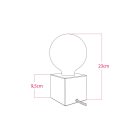  Blue table lamp - Cubetto