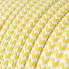  Posaluce Cubetto Color, painted wooden table lamp, with textile cable, switch and UK plug