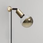 MAG-Y wall lamp with joint and hemispherical bulb