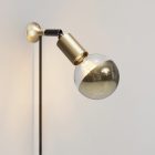 MAG-Y wall lamp with joint and hemispherical bulb