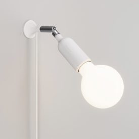 MAG-Y wall lamp with joint and silicone lamp holder, switch