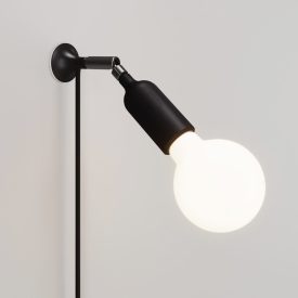 MAG-Y wall lamp with joint and silicone lamp holder, switch