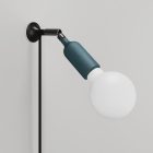 MAG-Y wall lamp with joint and silicone lamp holder, switch
