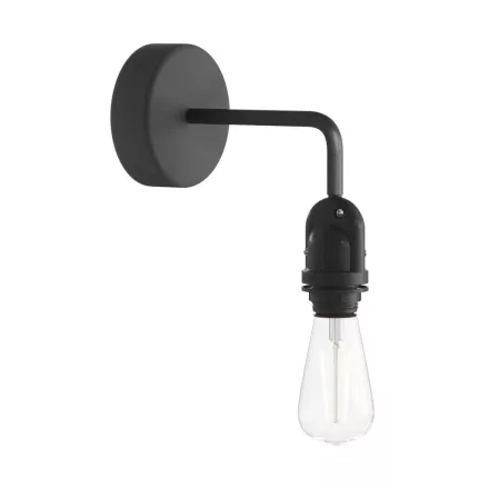 Fermaluce Modulair lampshade with L-shaped extension, ceiling rose and IP65 waterproof lamp holder
